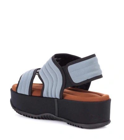 Shop Marni Platform Sandals In Grey