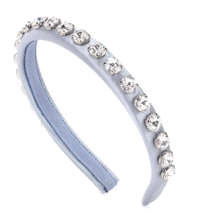 Shop Miu Miu Crystal-embellished Headband