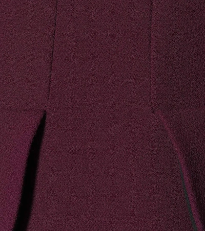 Shop Roland Mouret Comberton Wool Dress In Purple