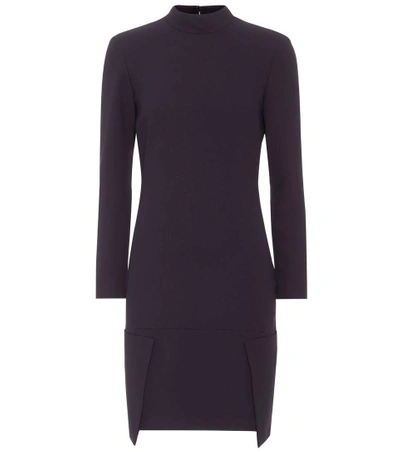 Shop Victoria Victoria Beckham Long-sleeved Dress In Mideight