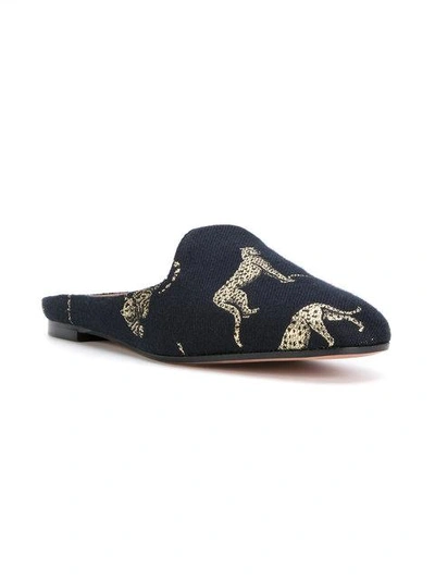 Shop Aquazzura Leopard Mules