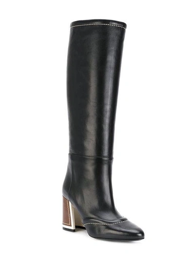 Shop Marni Chunky Heel Mid-length Boots