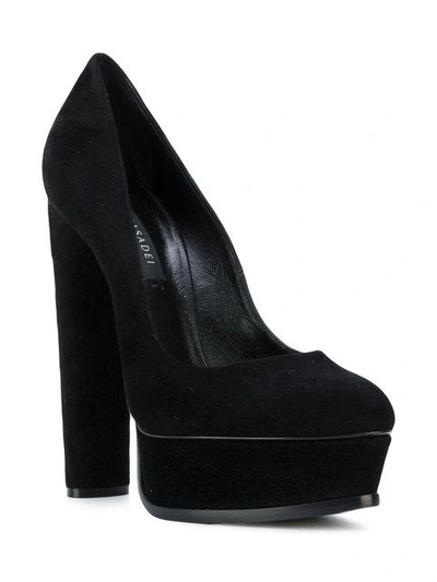 Shop Casadei Classic Platform Pumps In Black