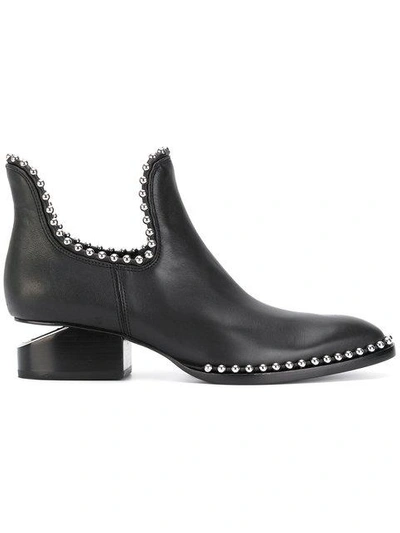 Shop Alexander Wang Kori Studded Booties - Black