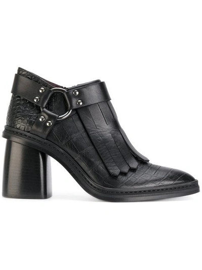 Shop Antonio Marras Fringed Ankle Boots