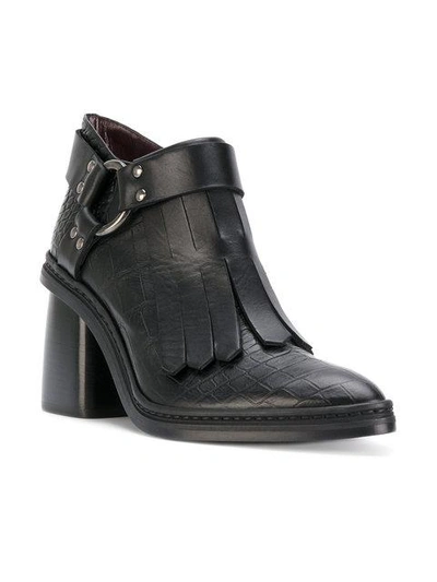 Shop Antonio Marras Fringed Ankle Boots