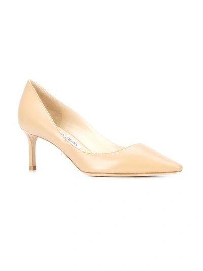 Shop Jimmy Choo Romy 60 Pumps In Neutrals