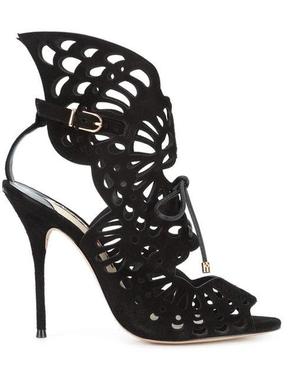 Sophia Webster Electra Leather Sandals In Black