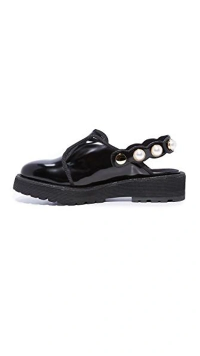 Shop Suecomma Bonnie Jewel Strap Detailed Loafers In Black
