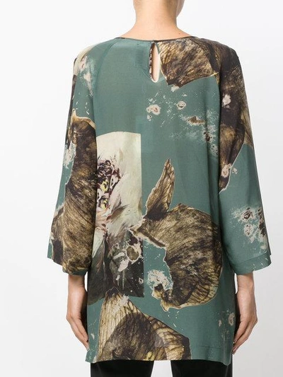 Shop Antonio Marras Printed Blouse In Green