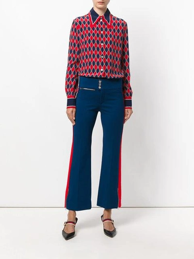 Shop Gucci - Rhombus Print Shirt
