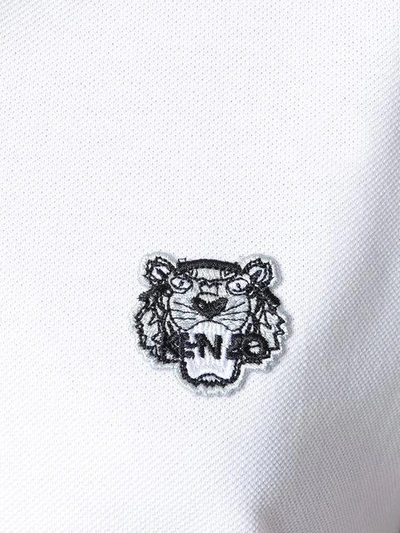 Shop Kenzo Tiger Polo Shirt In White