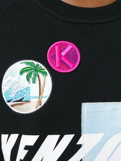 Shop Kenzo Embroidered Sweatshirt