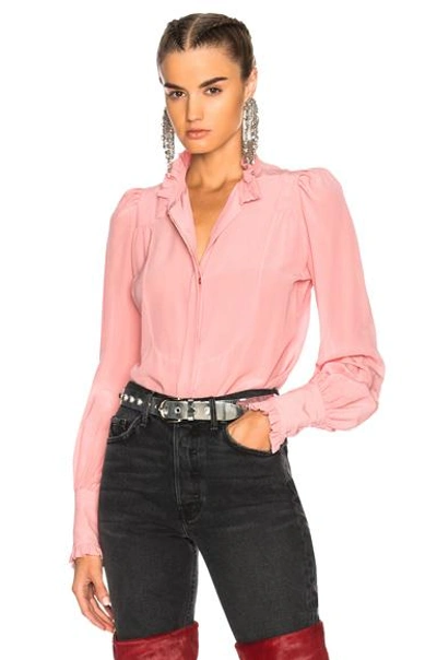 Shop Isabel Marant Sloan Blouse In Pink