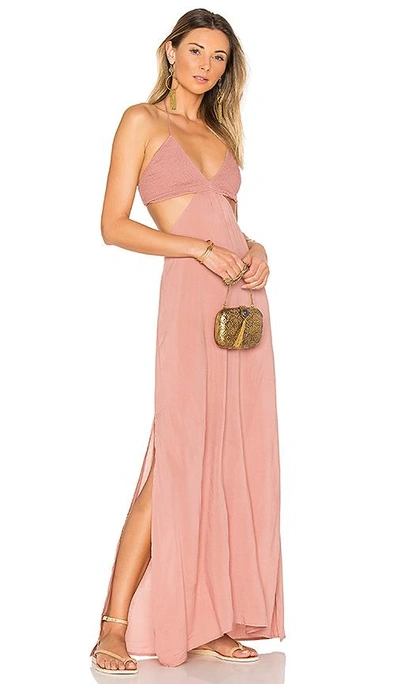 Shop Indah Blaze Cutaway Maxi Dress In Rose
