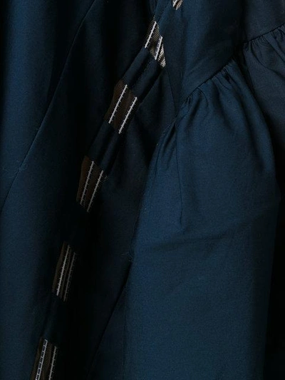 Shop Antonio Berardi Pleated Skirt In Blue