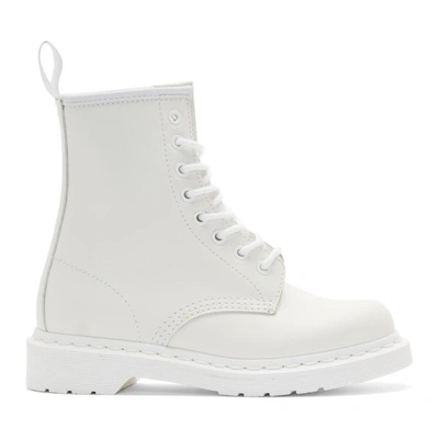 Shop Dr. Martens' White Leather 1460 Boots
