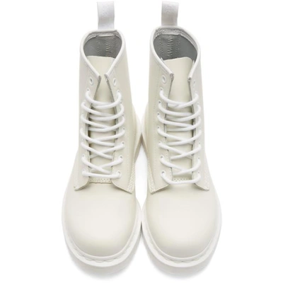 Shop Dr. Martens' White Leather 1460 Boots