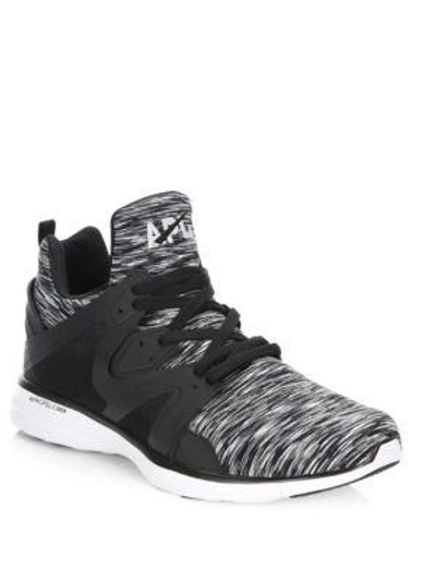 Shop Apl Athletic Propulsion Labs Ascend Mesh Trainer Trainers In Black Melange