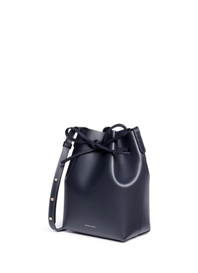 Shop Mansur Gavriel 'mini' Leather Bucket Bag