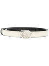 Gucci Leather Belt With Horsebit In White