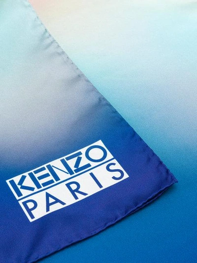 Shop Kenzo Spray Print Style Printed Scarf