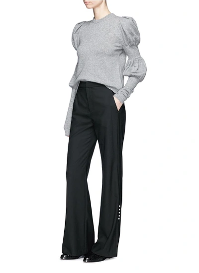 Adeam Pearlescent Button Wide Leg Suiting Pants | ModeSens