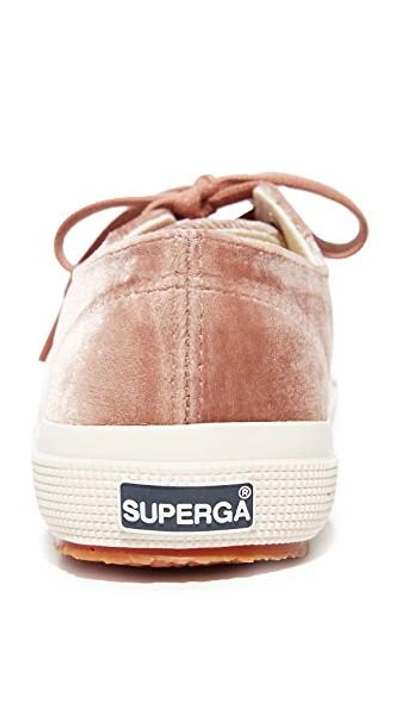 Shop Superga 2750 Velvet Sneakers In Blush