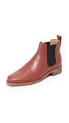 Madewell Ainsley Chelsea Boots In Vintage Redwood