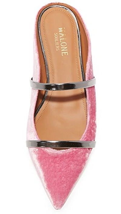 Shop Malone Souliers Maureen Flats In Pink/charcoal