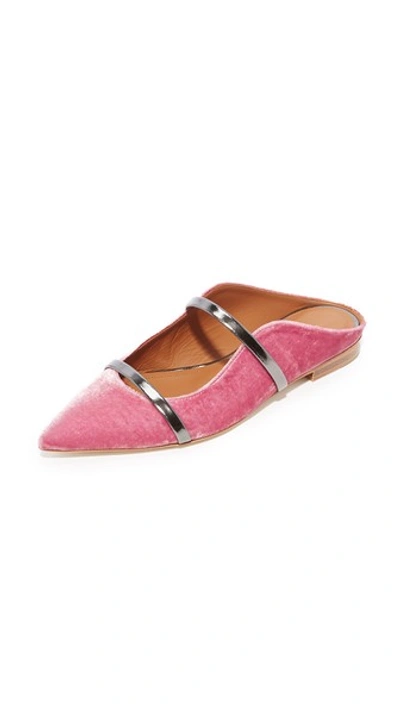 Shop Malone Souliers Maureen Flats In Pink/charcoal