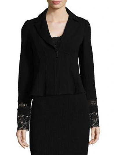 Nanette Lepore Parisian Long Sleeve Jacket In Black