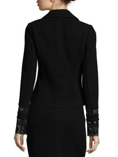 Shop Nanette Lepore Parisian Long Sleeve Jacket In Black