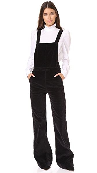 frame velvet jumpsuit