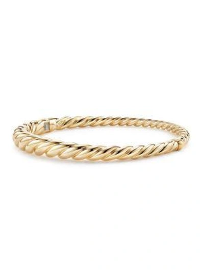 Shop David Yurman Women's Pure Form Cable Bracelet In 18k Gold In Yellow Gold