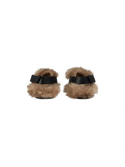 Shop Gucci Horsebit Slippers In Black