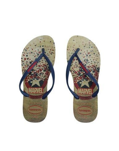 Shop Havaianas Toe Strap Sandals In Blue