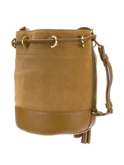 Shop See By Chloé Suede Bucket Bag In Brown