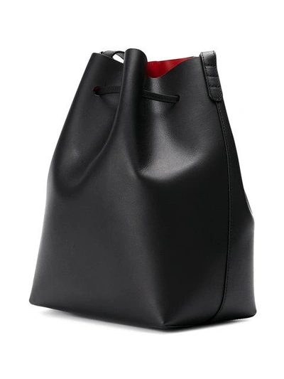 Shop Mansur Gavriel Bucket Bag In Black