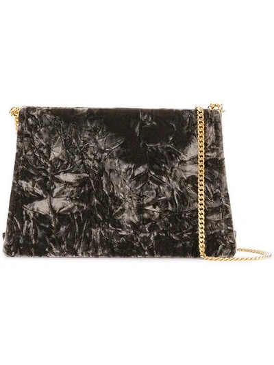 Shop Maison Margiela Crushed Velvet Clutch