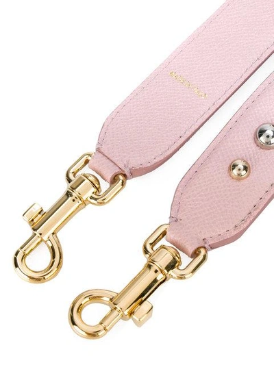 Shop Dolce & Gabbana Studded Bag Strap - Pink