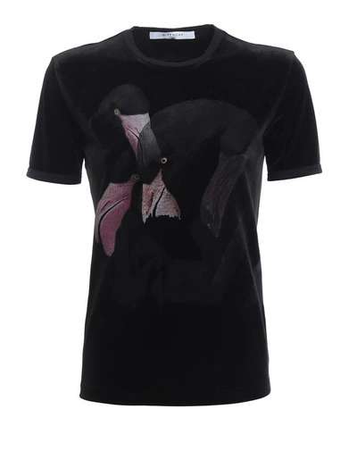 Shop Givenchy Printed T-shirt In Black