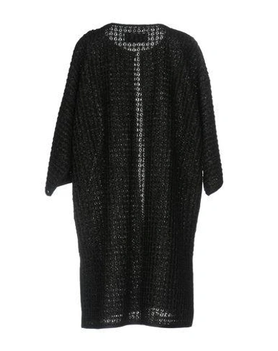 Shop Alberta Ferretti Overcoats In Black