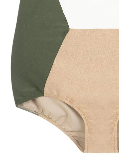 Shop Adriana Degreas Hot Pants Bikini Set In Green