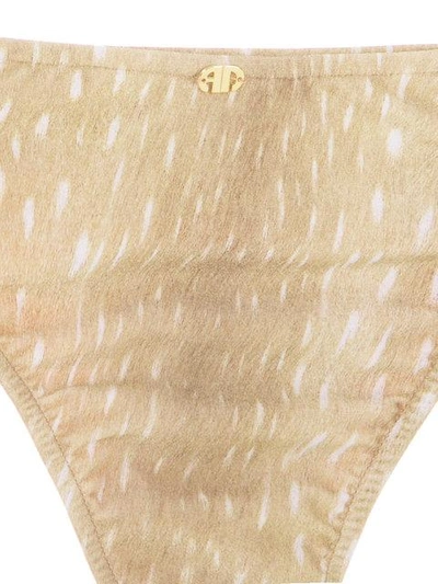 Shop Adriana Degreas Velvet Bikini Set In Neutrals