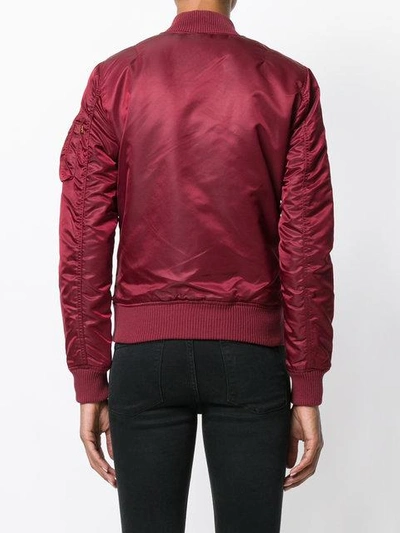 Shop Alpha Industries Bomber Jacket In Red