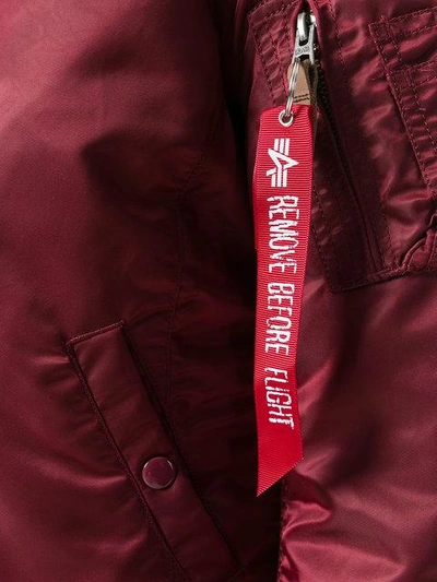 Shop Alpha Industries Bomber Jacket In Red