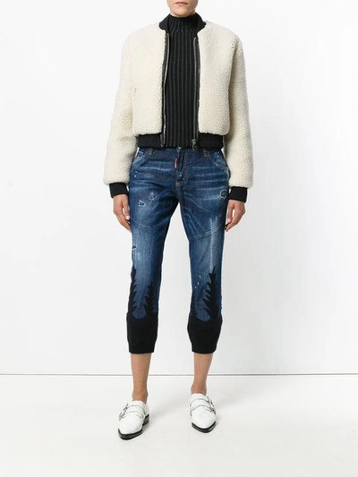 Shop Dsquared2 Cool Girl Cropped Jeans - Blue