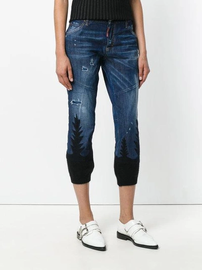 Shop Dsquared2 Cool Girl Cropped Jeans - Blue