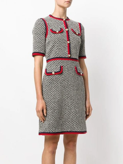 Shop Gucci Tweed Dress - Black